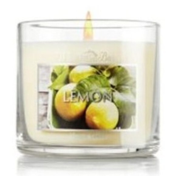 Bath & Body Works Lemon Scented Candle white Barn - Picture 4 of 8